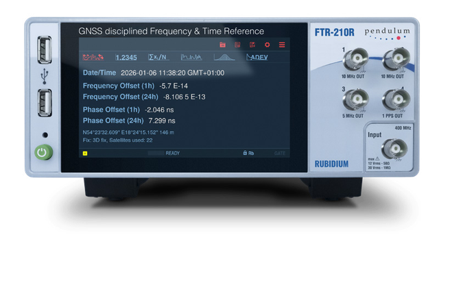 FTR-210R Frekvenčný a časový referenčný zdroj synchronizovaný so systémom GNSS